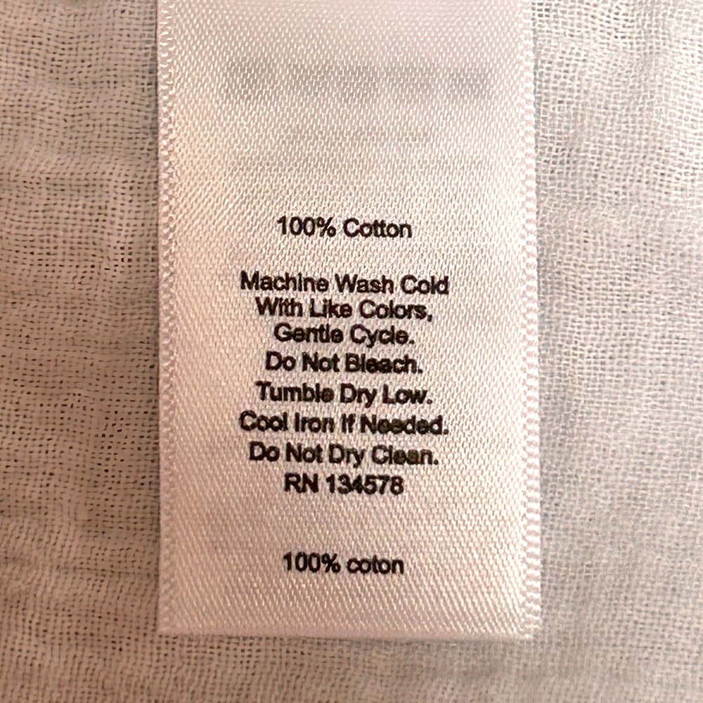Vineyard Vines White Cotton Maxi Dress Womens M NWT Cross Back Ruffle Hem - Picture 6 of 10